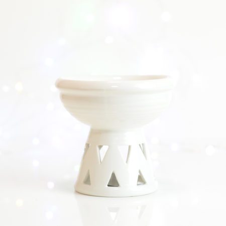 Big Bowl White Tealight Burner