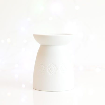 Chakra White Tealight Burner