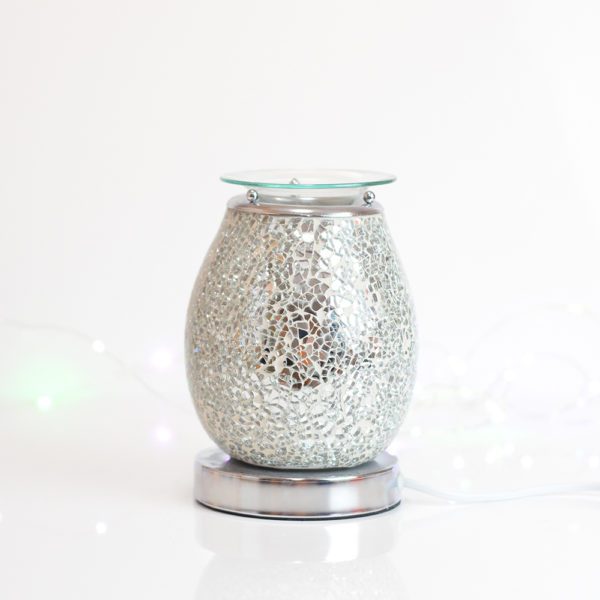 Crackle Silver Wax Warmer