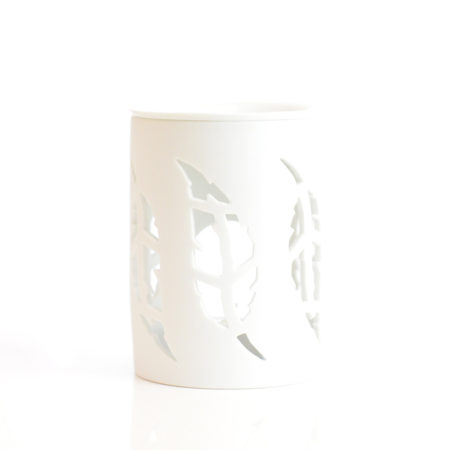 Feather White Tealight Burner