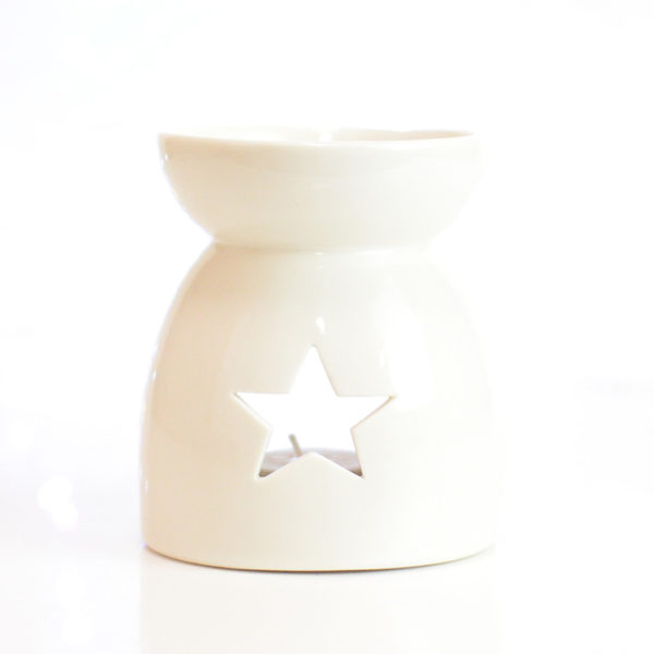 Star Gloss White Tealight Burner