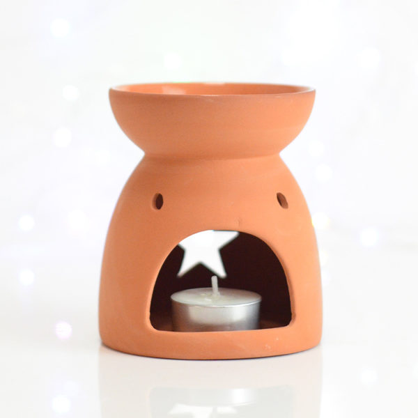 Terracotta Star Tealight Burner